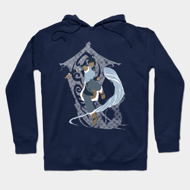 Korra waterbending and the avatar spirit Hoodie by ArthurBaroni